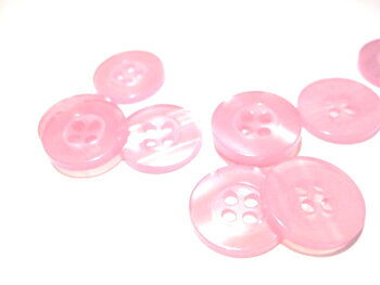 Wood buttons, 15mm  pink