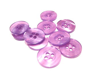 Wood buttons, 15mm  purple