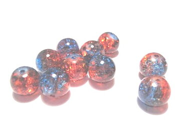 Crackle, blue 10mm