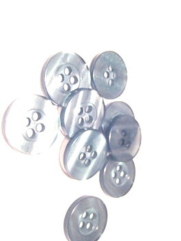 Wood buttons, 15mm  teal