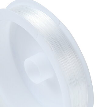 Crystal Thread - Elastisk tråd 0,5mm, rulle 12m, Clear