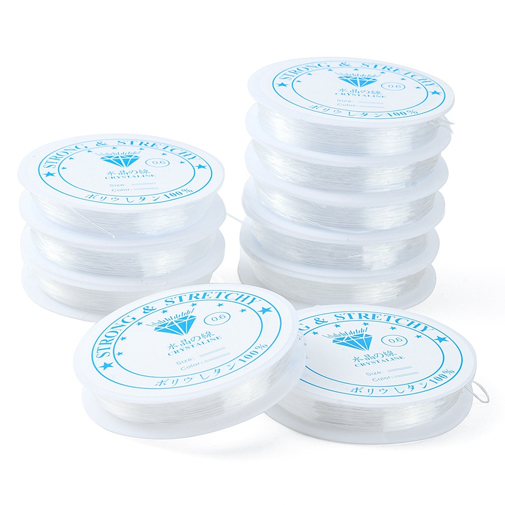 Crystal Thread 10m, Clear, 0.6mm - 2