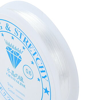 Crystal Thread - Elastisk tråd 0.6mm, rulle 10m, Clear
