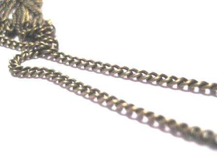 Kedja, brons - stängda länkar 3x2mm