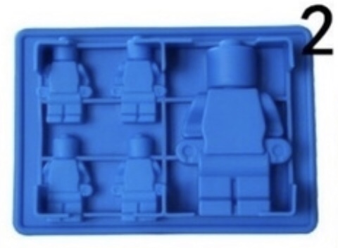 mold forms in Silicon  Lego , Robot, L + S - 3