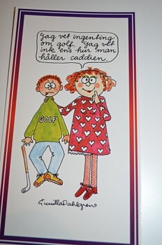 Postcards - Little Wife timber. - Golf