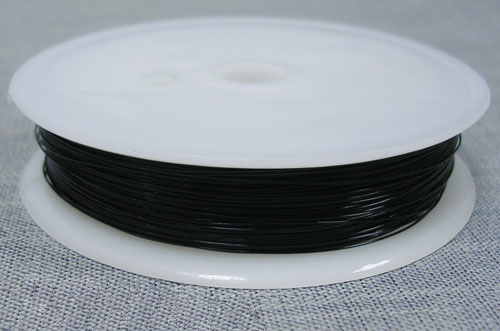 Koppartråd, svart, 0.6mm, 8m