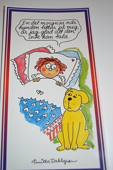 Postcards - Little Wife timber. - dog