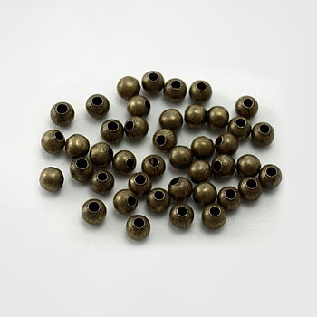 Mellandel i brons, rund 4mm