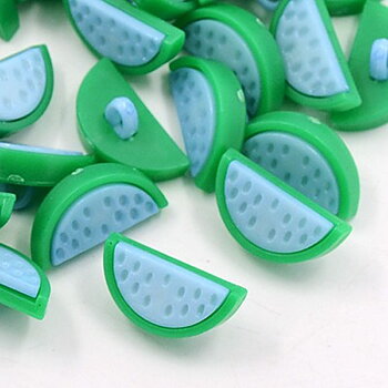 Plastic button, Watermelon
