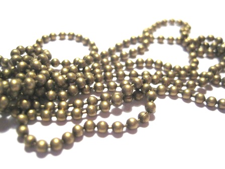 Ball chain, bronze