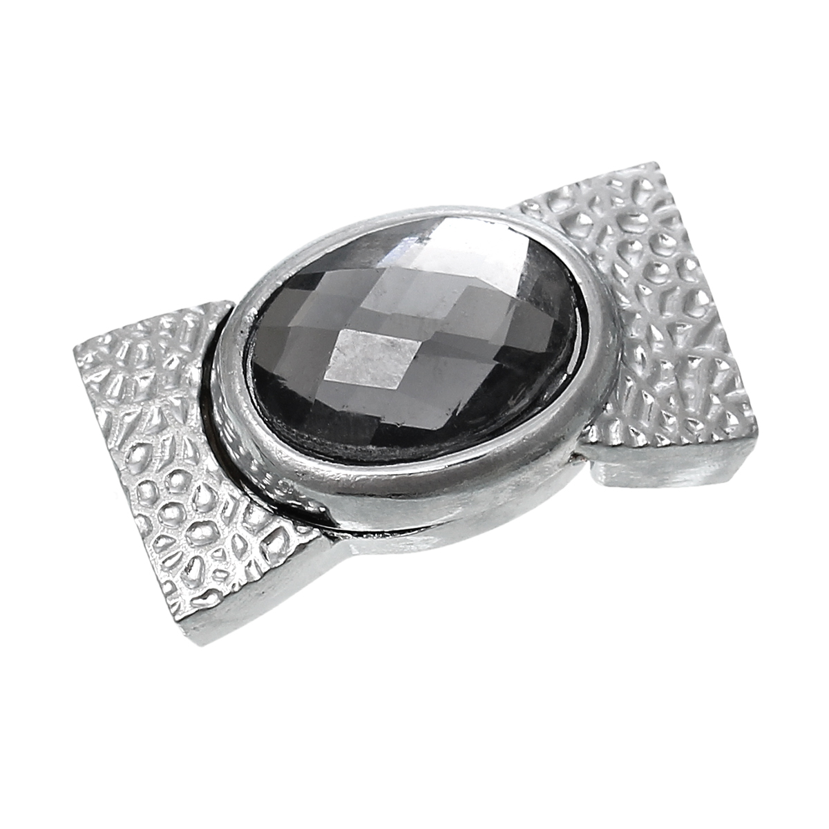 Stort magnetlås i hög kvalité, 34 x 18mm, med facetterad glassten