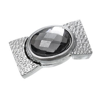 Magnetic  clasp ,34 x 18mm, glasstone
