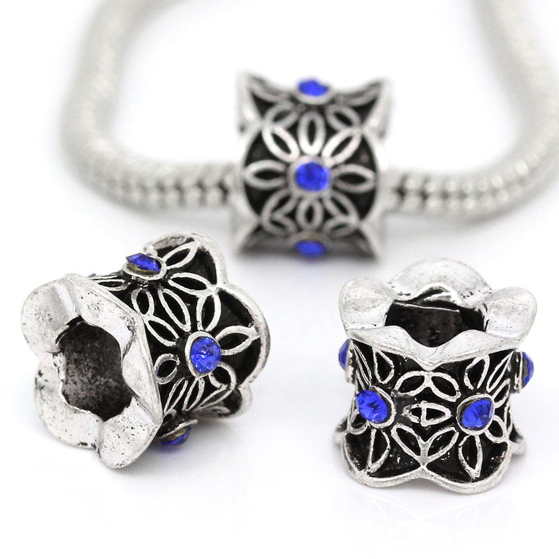 Bead / pendant- Blue drum