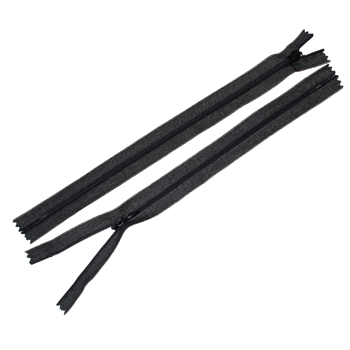 Dragkedja 25cm, Svart