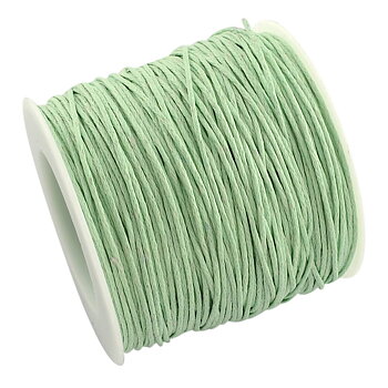 Waxed cotton,  Lt green, 1mm, role 100yards