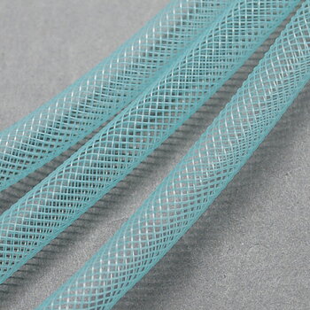 Mesh Tubing, Plastic Net Thread Cord, Turqouise 8mm