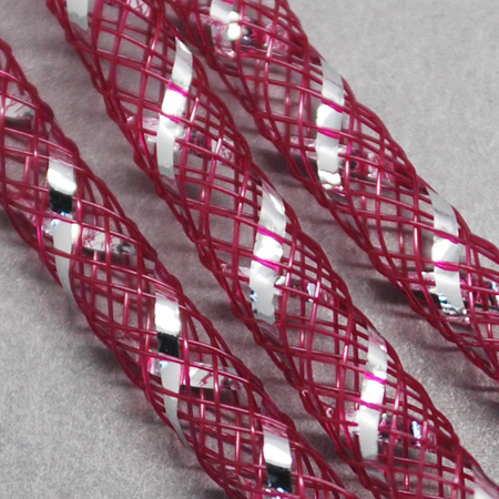 Mesh Tubing, Plastic Net Thread Cord, cerice sparklikng 8mm