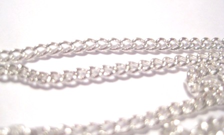 Kedja - smal silver 2,2mmx3mm , 1 m - 3