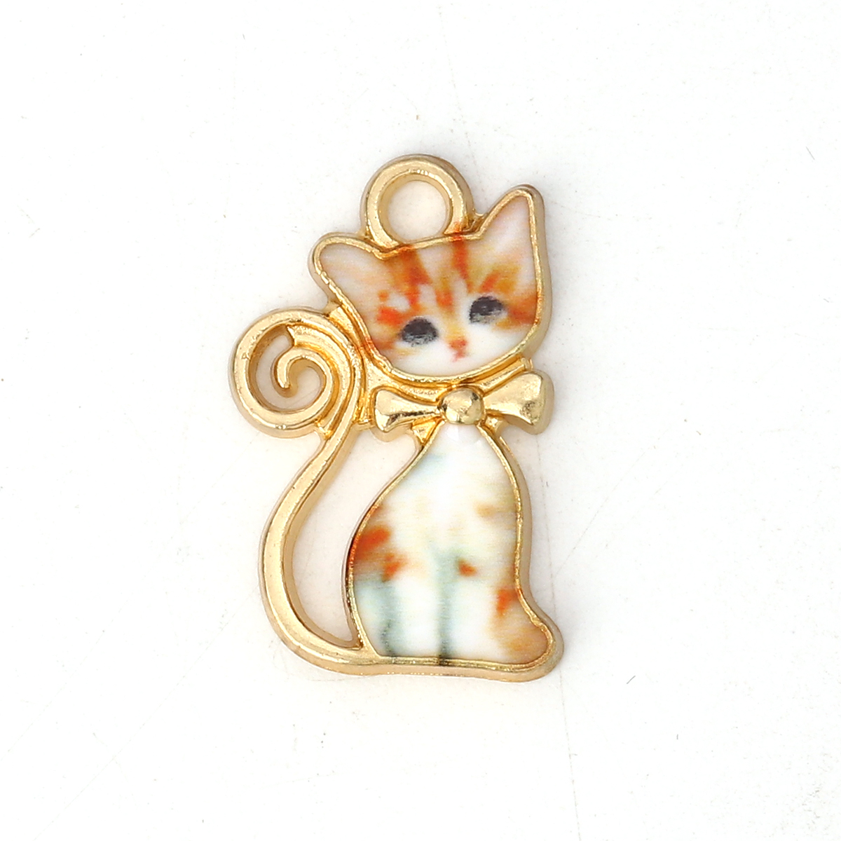 Charm enameld  Cat , light