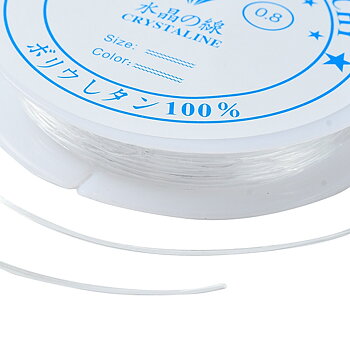 Crystal Thread - Elastisk tråd 0,8mm,  rulle 7,5m, Clear