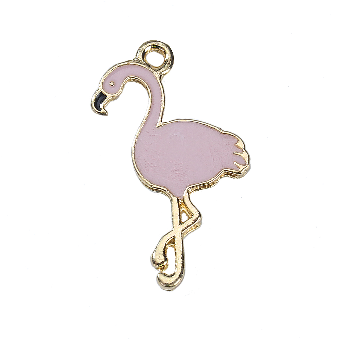 Charm enameld  Flamingo - 3
