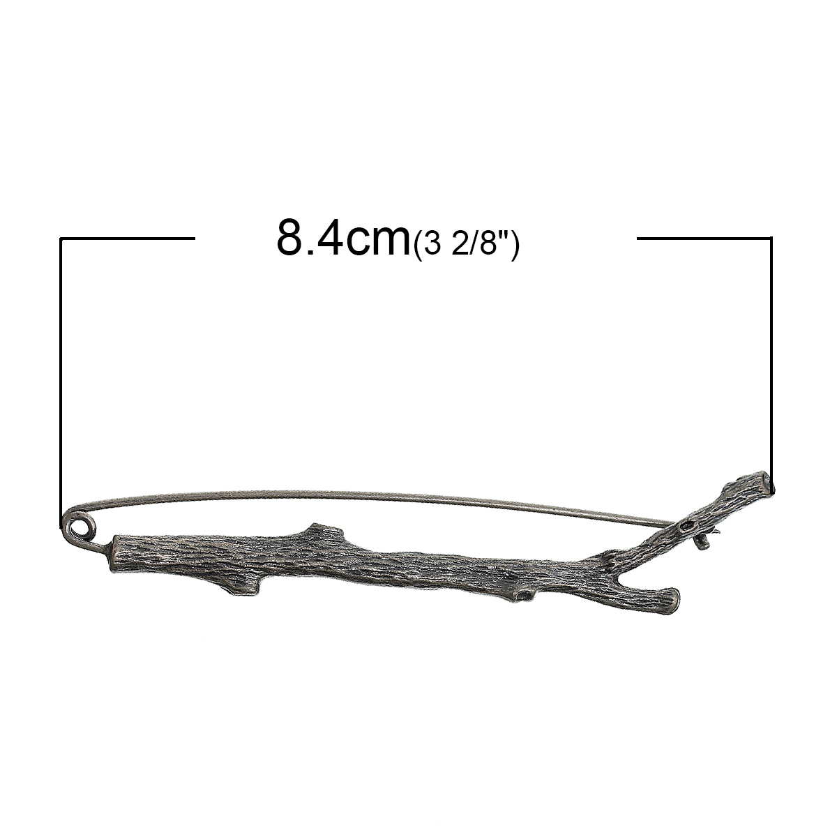Brooches Branch Antique Silver - 3
