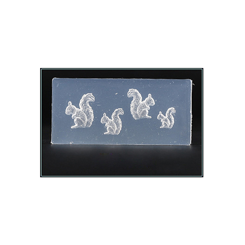 Silicone Resin Mold . Små  Ekorrar