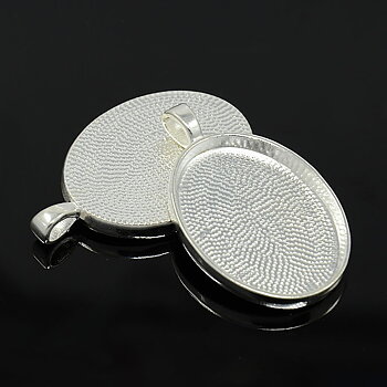 Cabochonhållare/ fäste-  Oval 21x30mm