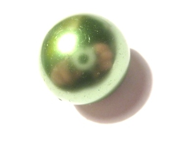 Vaxade Glaspärlor , 20 mm, Grön - 2