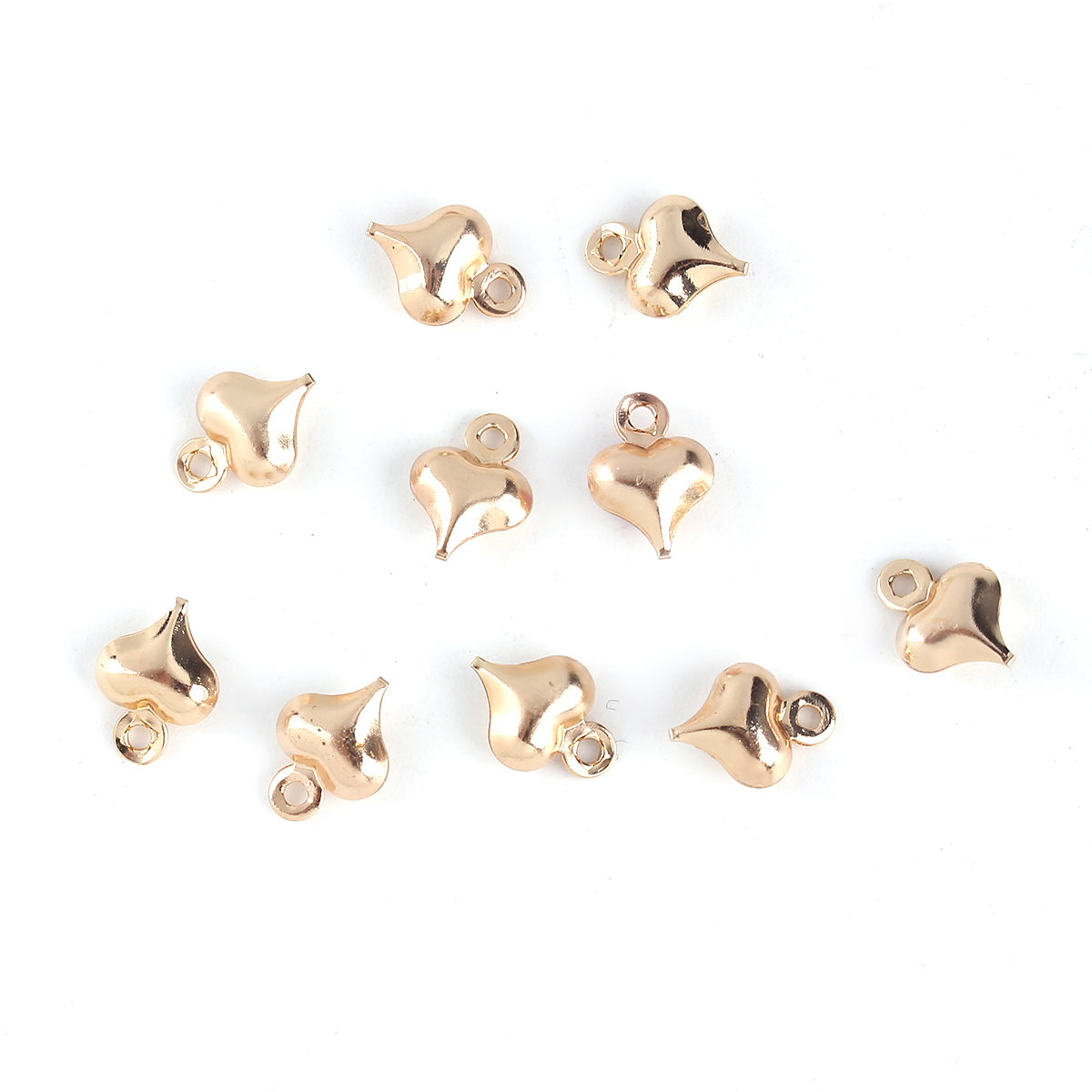 Charm   heart  3D,  9mm - 2