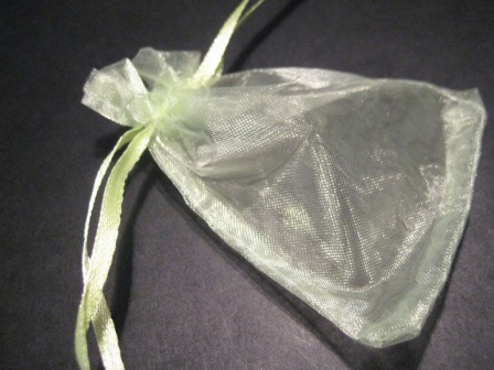 Organzapåse 9x7cm, Lime