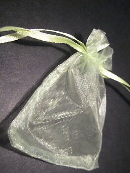 Organzapåse 9x7cm, Lime