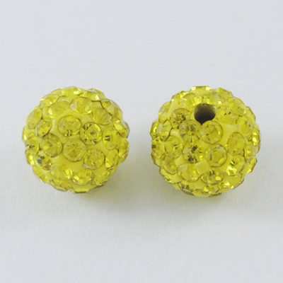 Polymer clay bead 12mm, Citrine  