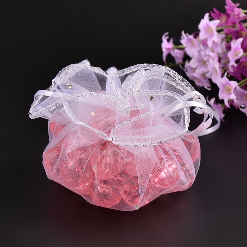 Organza - round  white - 2