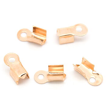 End cord,  Roségold 9x4mm