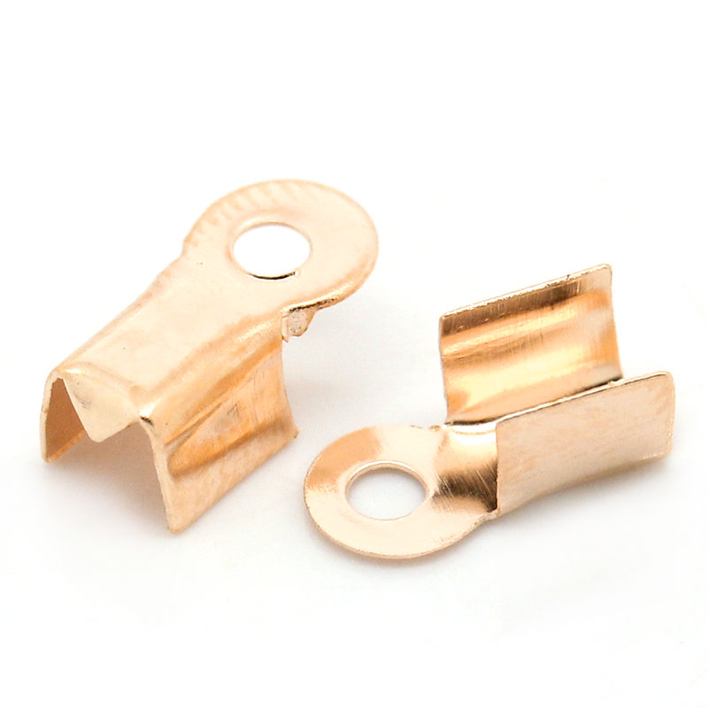 Fäste för band ,  Roséguld 9x4mm - 2