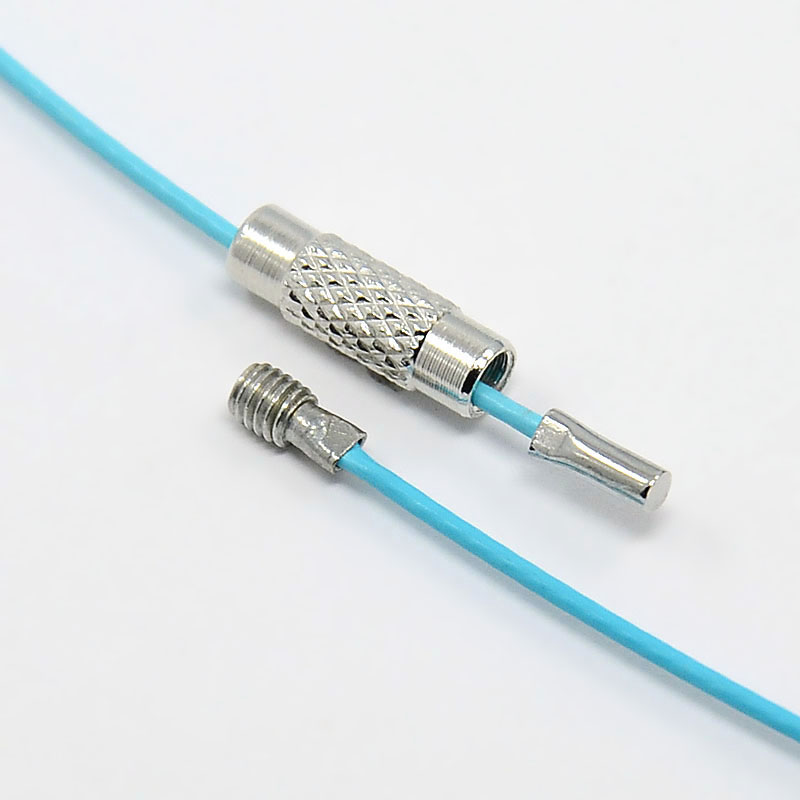 Neck ring - wire, Skyblue 10 pcs - 2