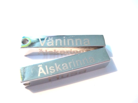 Hänge - Fyrstav "Mamma", "Vännina" "Älskarinna", "Husa" - 2
