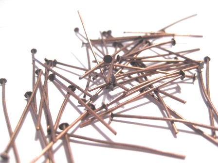 Hat Pins, copper 3cm