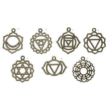 Charm -  Bronze, Chakra, Yoga healing, Swadisthana/ Svadhisthana , nr1