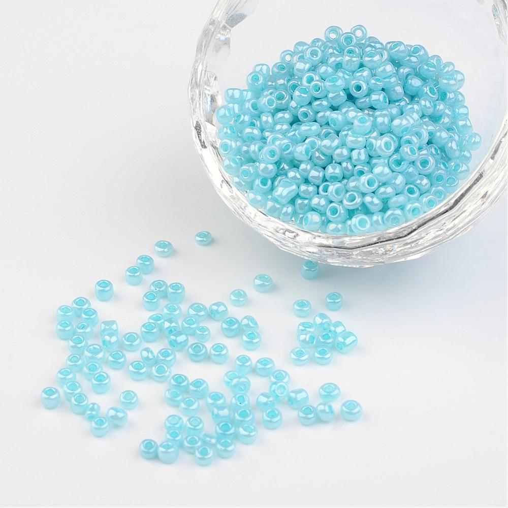Seedbeads -Pearl Ceylon, Turkos