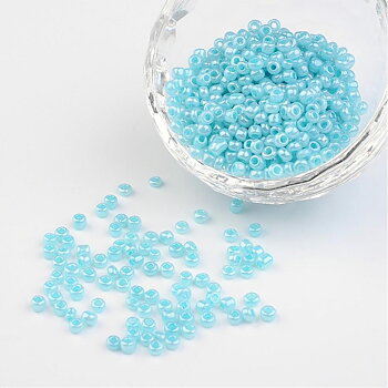 Seedbeads   Pearl Ceylon,  Turqouise