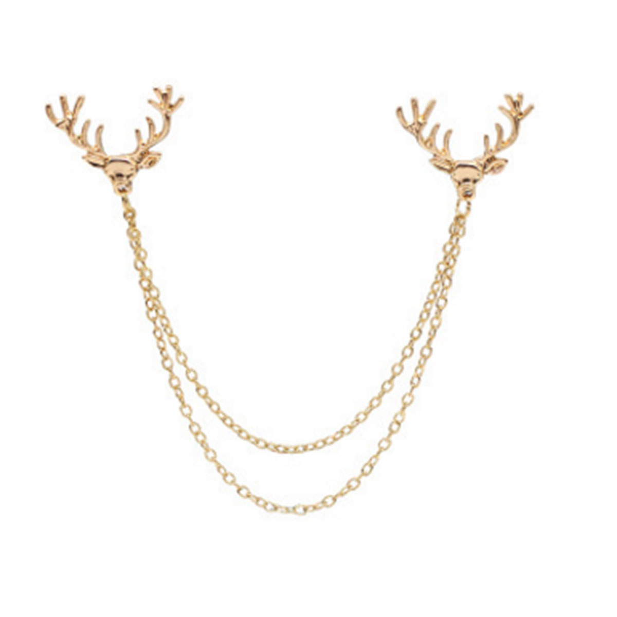 Brooches  Christmas Reindeer Gold Plated
