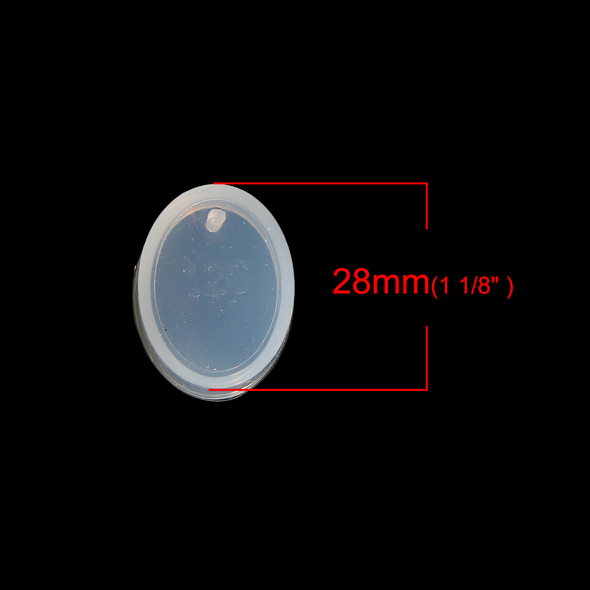 Gjutform  i silikon - Oval 25 mm - 4