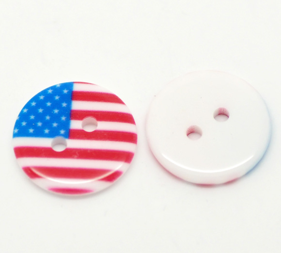 Wood buttons, 18mm  USA