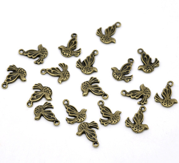 Charm  Bronze - Dove - 2