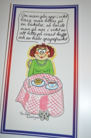 Vykort - Lilla Fruntimret. - Vikt