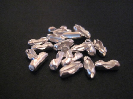 Lås till kulkedja, silver 1,5x5mm - 2