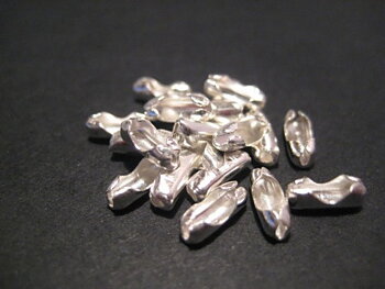 Lås till kulkedja, silver 1,5x5mm